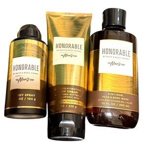 Bath & Body Works Honorable Men's 3pc set‎ NEW